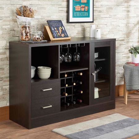 Large-Capacity Storage Space Display Wine Cabinet